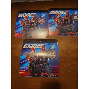 G.I.JOE Sticker Collector's Album unused, Hasbro‎ 8 page book 300 Stickers Lot3